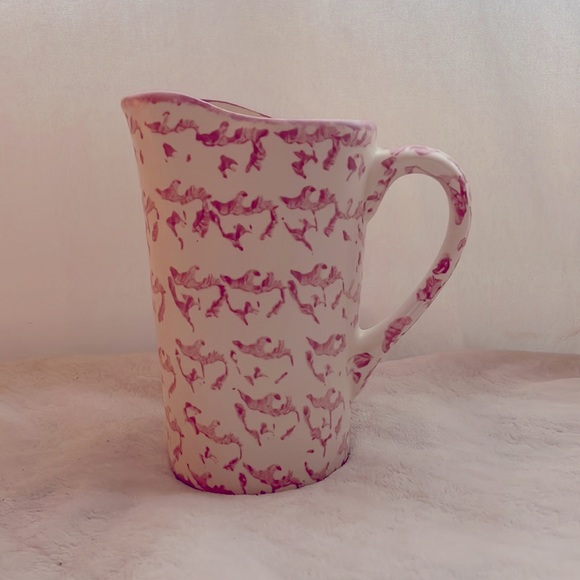 Unique vase with dusty pink design - Picture 2 of 2